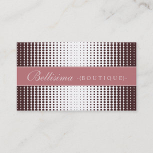 {TBA-Gewinner} Halftone Dots Mauve Business Card Visitenkarte