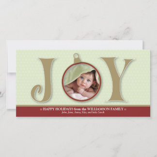 {TBA} Holiday Joy Benutzerdefinierte Familien-Foto Feiertagskarte