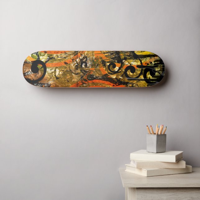 TBA-Preisträger Spilt Paint - Swirbelt Skateboard (Wandkunst (Horz))