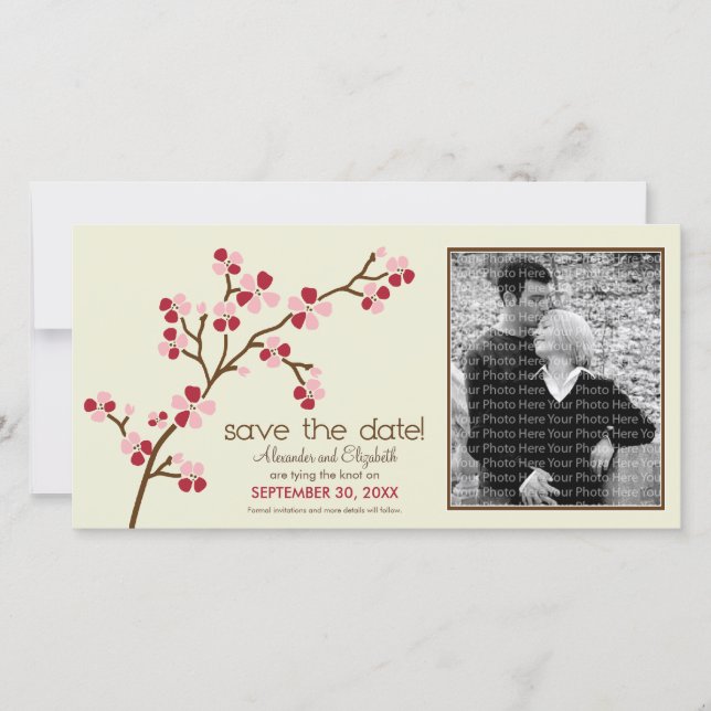 {TBA} Rot/Elfenbeinkrebserbse Save the Date (Vorderseite)