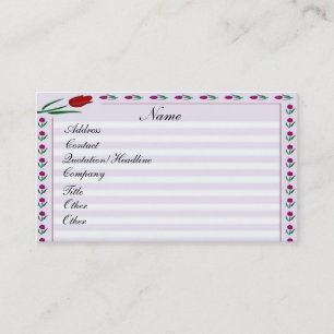 - TBA - Tulips Visitenkarte