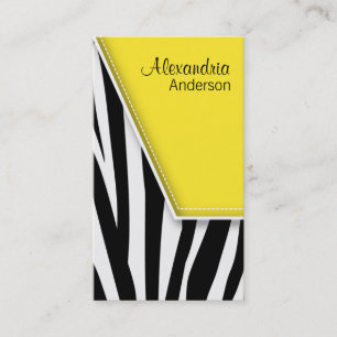 {TBA} Zany Angesagte Zebra Print Business Cards (g Visitenkarte