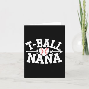 Tball Nana Heart Baseball Sport Oma Geschenk Karte