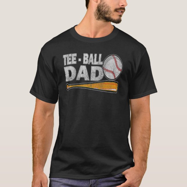 Tball Vater Ball Vater Ball Daddy Sport Fathday T-Shirt (Vorderseite)