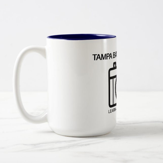 TBCC-Logo 15 oz Kaffee-Cup Zweifarbige Tasse (Links)