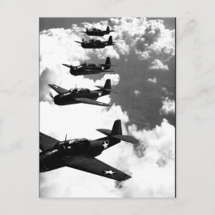 TBF (Avengers) fliegen in Formation_War image Postkarte