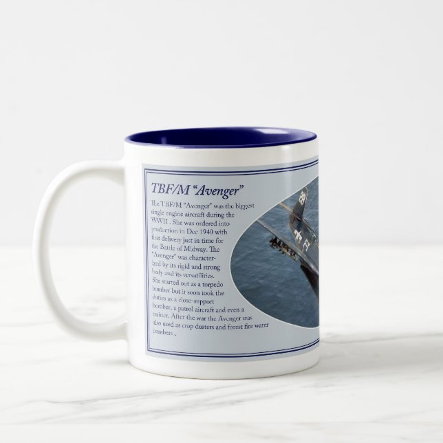 TBF/M “Avenger” mug Zweifarbige Tasse (Links)