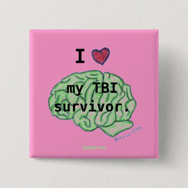 TBI Bewusstseinsknopf Button (Vorderseite)