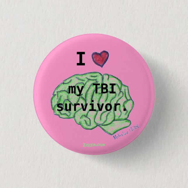 TBI Bewusstseinsknopf Button (Vorderseite)