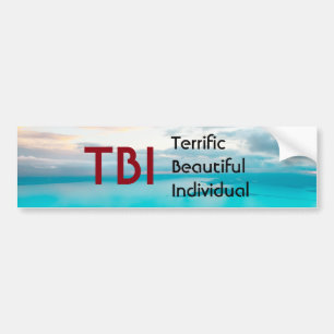 TBI Terrific Beautiful Individual Autoaufkleber