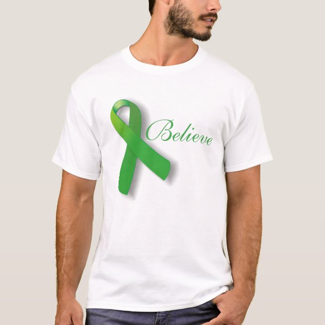 TBI traumatischer Gehirnverletzung glauben grünes  T-Shirt (Vorderseite)
