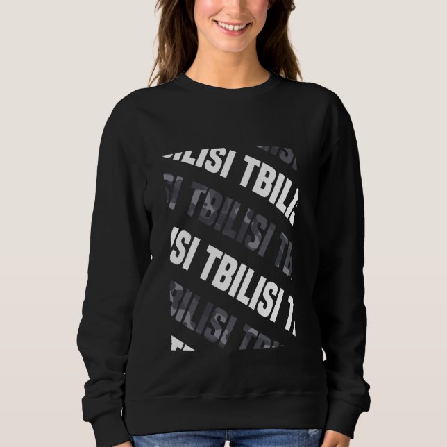 Tbilisi Camouflage Pattern Grau Camouflage Sweatshirt (Vorderseite)