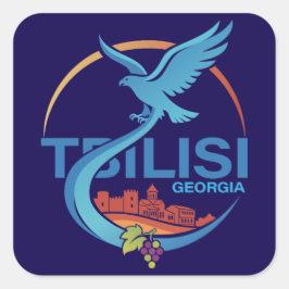 Tbilisi Georgia Eastern Europe Quadratischer Aufkleber