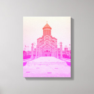 Tbilisi Georgien Stadtansicht Sameba Architektur Leinwanddruck