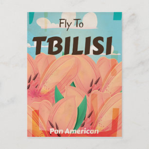Tbilisi Georgien Vintage-Reiseposter Postkarte