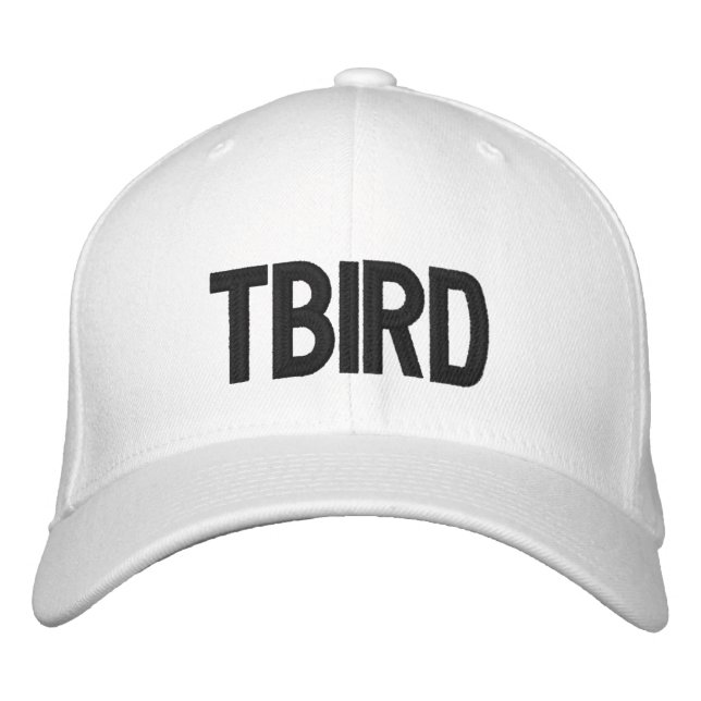 TBIRD EMBRODIERE BESTICKTE BASEBALLKAPPE (Vorderseite)