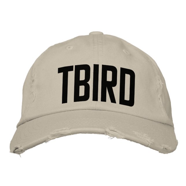 TBIRD HAT BESTICKTE BASEBALLKAPPE (Vorderseite)