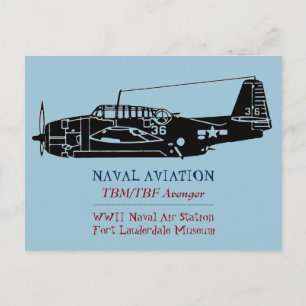 tbm / tbf avenger postkarte