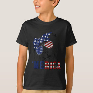 Tbull 4. Juli Merica Amerikanische Flagge Sungles T-Shirt