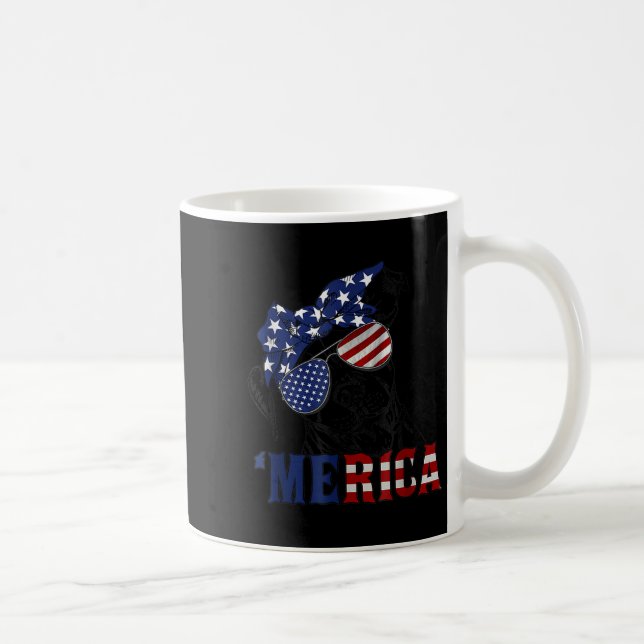 Tbull 4th Of July Merica American Flag Sungles  Kaffeetasse (Rechts)