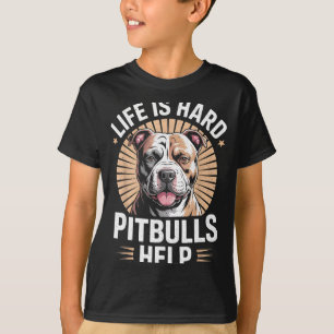 Tbull Mama Papa Leben Ist Hart Tbulls Hilfe Lustig T-Shirt