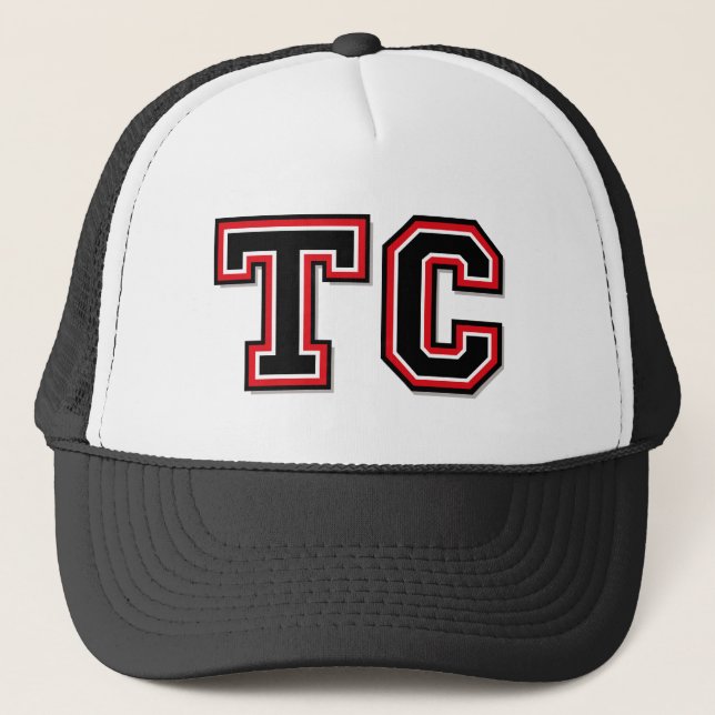 "Tc-" Monogramm Truckerkappe (Vorderseite)