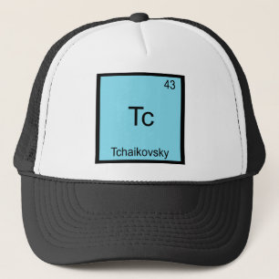 Tc - Tschaikowski Lustige Chemie Elementsymbol Truckerkappe