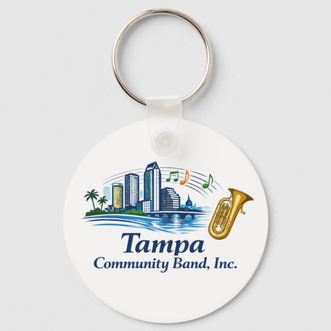 TCB Baritone/Tuba Logo Keychain Schlüsselanhänger (Vorderseite)