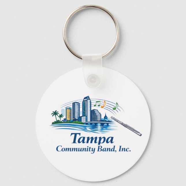 TCB Flute Logo Keychain Schlüsselanhänger (Vorderseite)