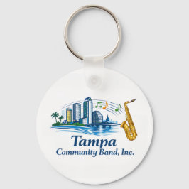 TCB Saxophone Logo Keychain Schlüsselanhänger