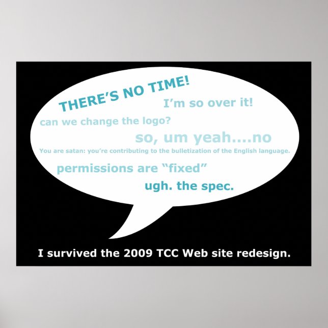 TCC Web Redesign Poster (Vorne)