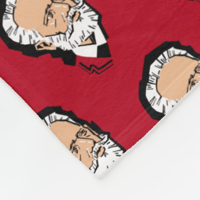 Tchaikovsky dunkelrot fleecedecke (Ecke)