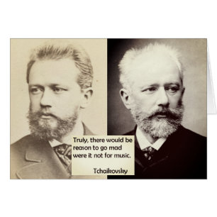 Tchaikovsky Karten-Grund, ohne Musik wütend zu