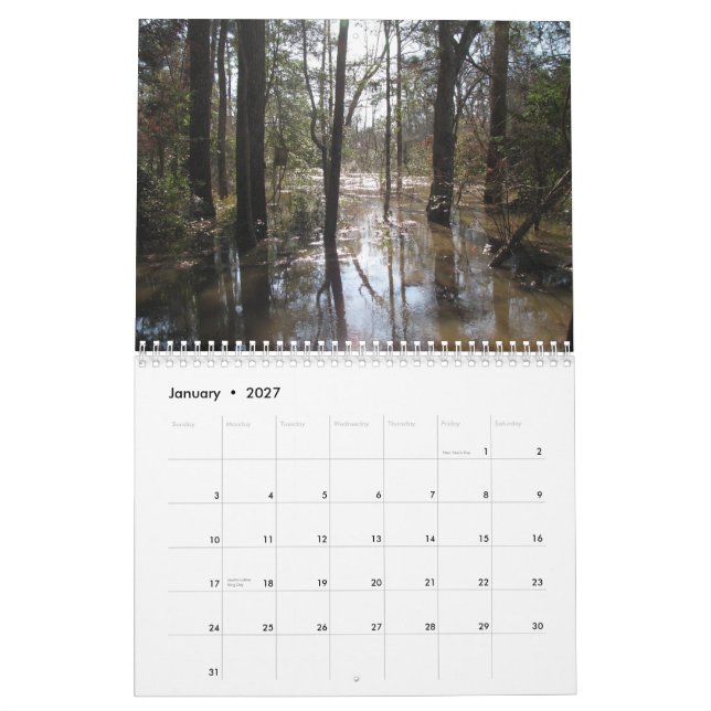 Tchefuncte würzt Kalender (Jan 2027)