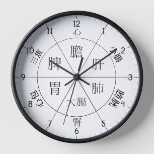 TCM Orgel-Uhr in chinesischen Zeichen Uhr