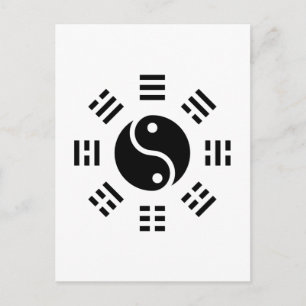 TCM Zen Balance Yin Yang Ba Gua Harmonie Postkarte
