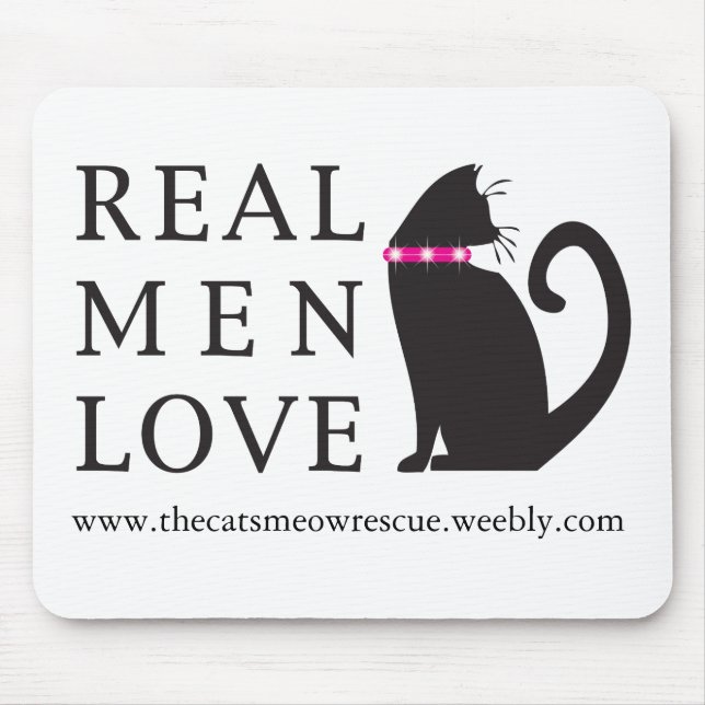 TCMR "wirkliche Mann-Liebe-Katzen" Mousepad (Vorne)