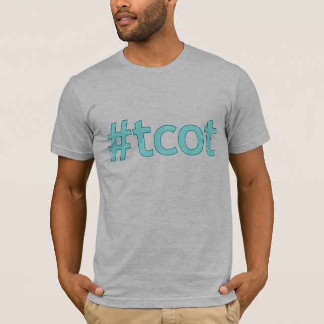 #tcot tweeten Blau T-Shirt (Vorderseite)