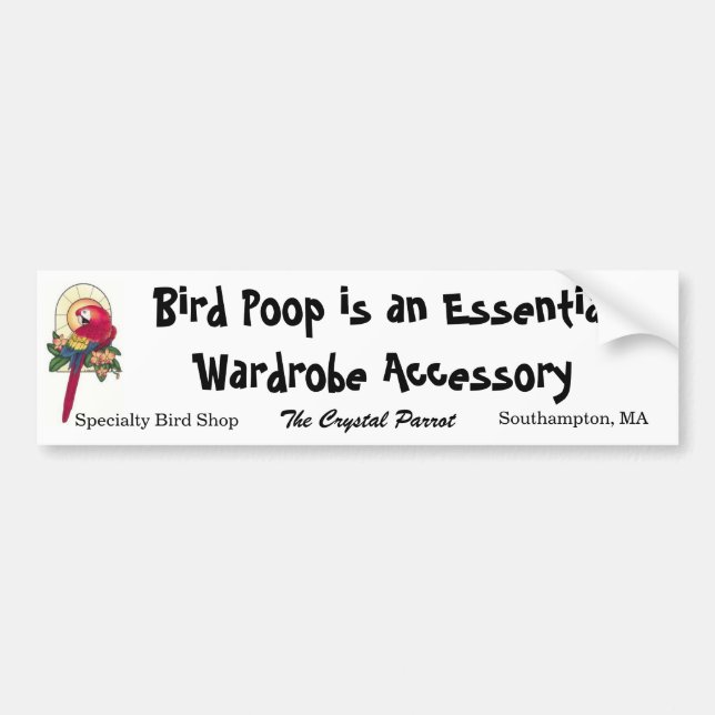 TCP-Vogel kacken Autoaufkleber (Vorne)