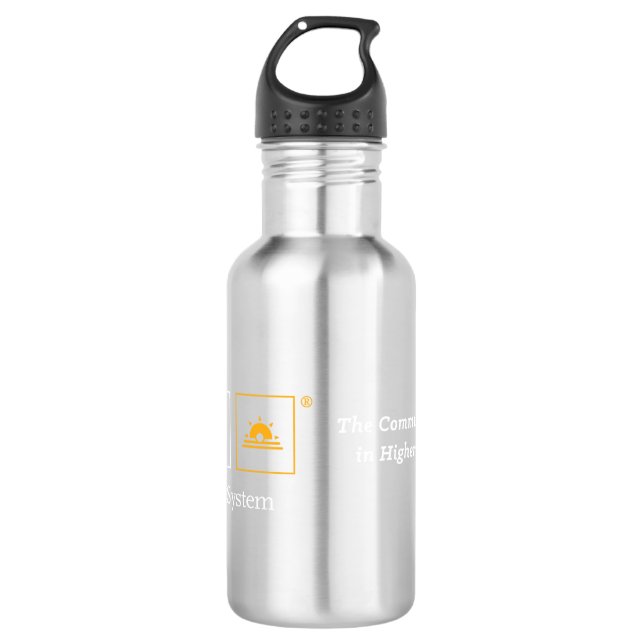 Tcs-schwarze Mattwasser-Flasche Edelstahlflasche (Vorderseite)