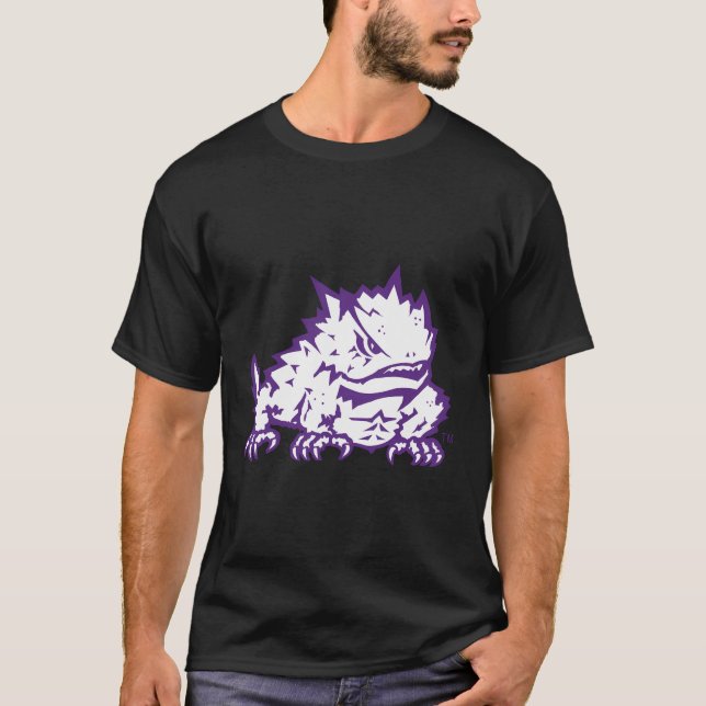 Tcu Horned Frogs Mascot offiziell lizenziert T-Shirt (Vorderseite)
