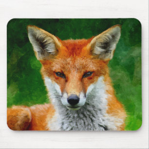 TCWC - Roter Fox-Aquarell-Malerei Mousepad