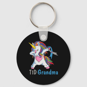 Td1 Oma Dabbing Unicorn Typ 1 Diabetes Awaren Schlüsselanhänger