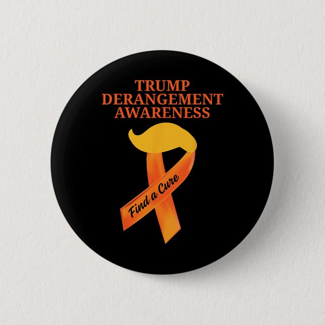 Tds Bewusstsein Trump-Derangement-Syndrom Bewussts Button (Vorderseite)