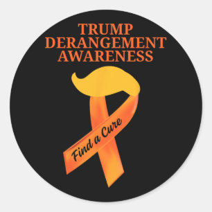 Tds Bewusstsein Trump-Derangement-Syndrom Bewussts Runder Aufkleber