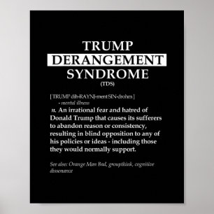 Tds Politische Definitions-Shirt - Trump-Derangeme Poster