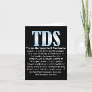 Tds Trump-Derangement-Syndrom Funny Trump Karte