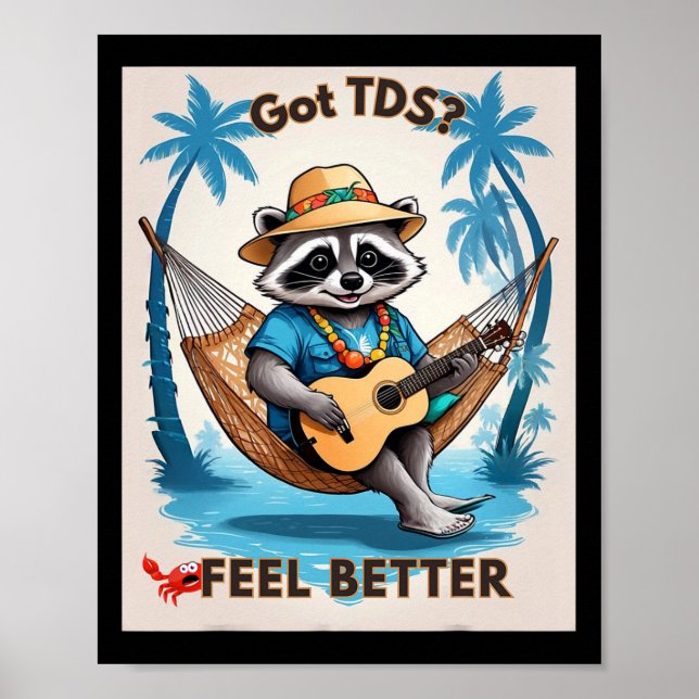 Tds Trump-Derangement-Syndrom Funny Trump unterstü Poster (Vorne)