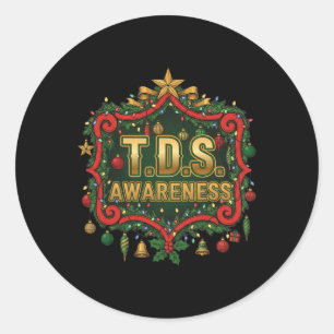 Tds Trump-Derangement-Syndrom Lustiger Trump-Anhän Runder Aufkleber