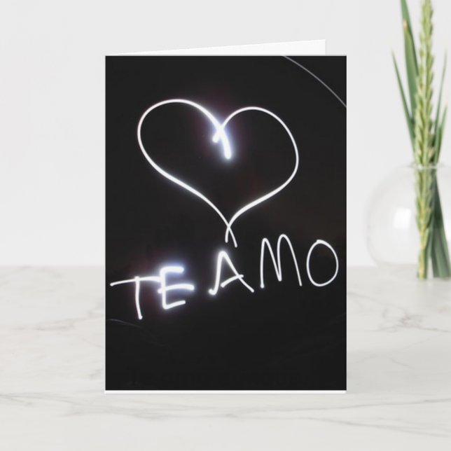 Te Amo aunque… Karte (Vorderseite)